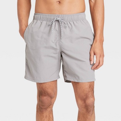 Men's 7" Swim Trunks - Goodfellow & Co™ Gray L
