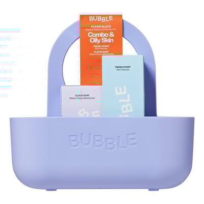 Bubble Skincare Shower Caddy Set for Combination Skin - 3 Pieces