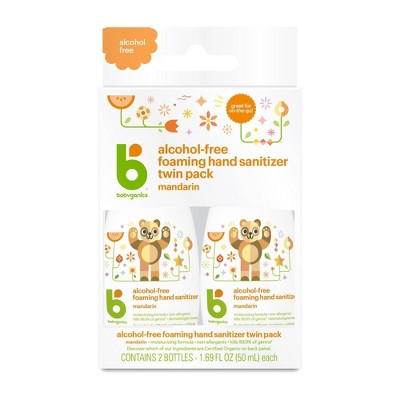 Babyganics Alcohol-Free Foaming Hand Sanitizer 2-Pack - 3.38 oz