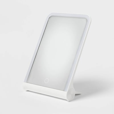Illuminated Rectangular LED Vanity Mirror with 1X Magnification
