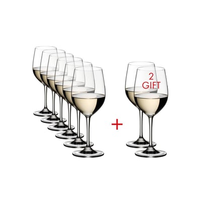 Riedel (Set of 8) 12.375 fl oz Vinum Viognier/Chardonnay Wine Glasses