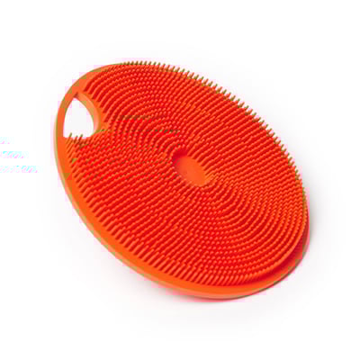 Boie USA Orange Exfoliating Scrubber with Easy Grip Handle