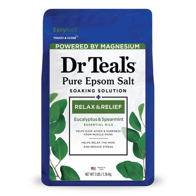 Dr Teal's Epsom Salt Soak with Eucalyptus & Spearmint - 3lbs