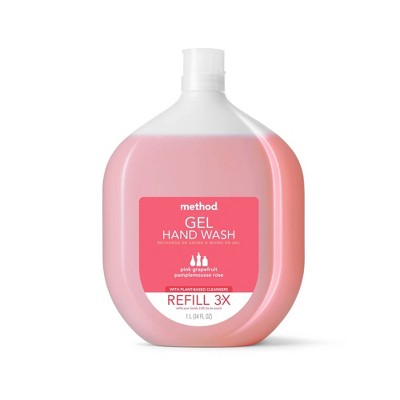 Pink Grapefruit Method Gel Hand Soap Refill - 34 fl oz