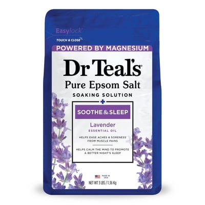 Dr Teal's Epsom Salt Magnesium Soak with Menthol & Oils, 3 lbs