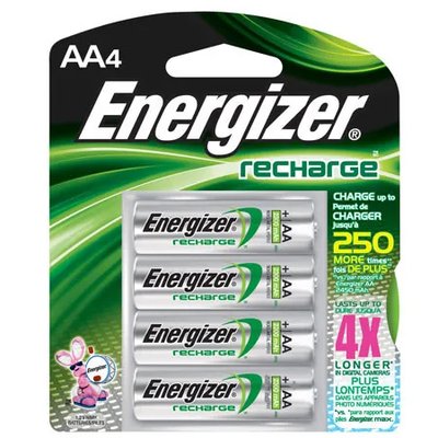 Energizer Rechargeable AA 2300mAh Rechargeable NiMH Battery, 4-Pack