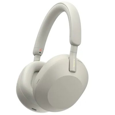 Sony WH-1000XM5 Wireless Closed-Back Over-Ear Noise Cancelling Headphones, Silver