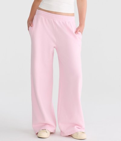 Mid-Rise Wide Leg Sweatpants