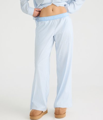Thin Stripe Woven Sleep Pants