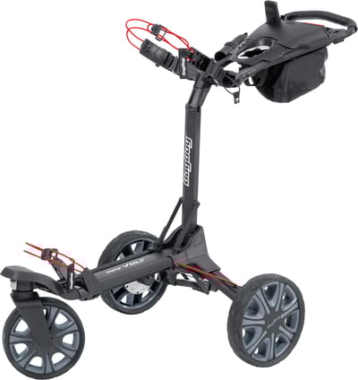 Volt Electric Push Cart, Black/Red - Bag Boy Golf