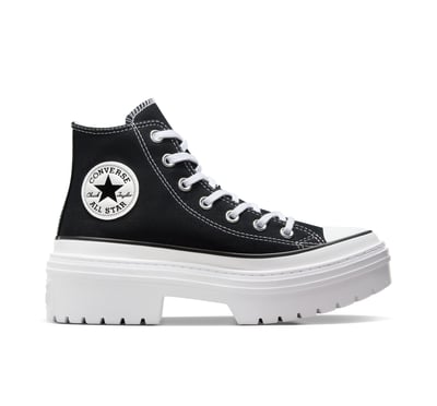 Converse Chuck Taylor All Star Lugged Heel Platform Canvas For Women In Black, Size 10