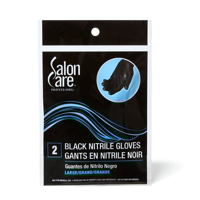 Large 2ct Black Nitrile Gloves