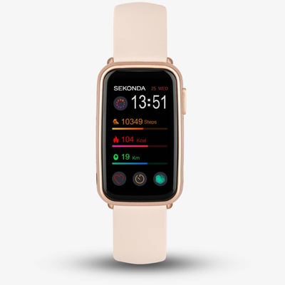 Sekonda Track Pink Rubber Smart Watch 30170
