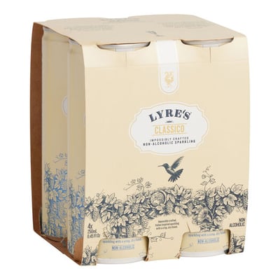 Lyre's Non Alcoholic Classico Sparkling Wine 4 Pack by World Market